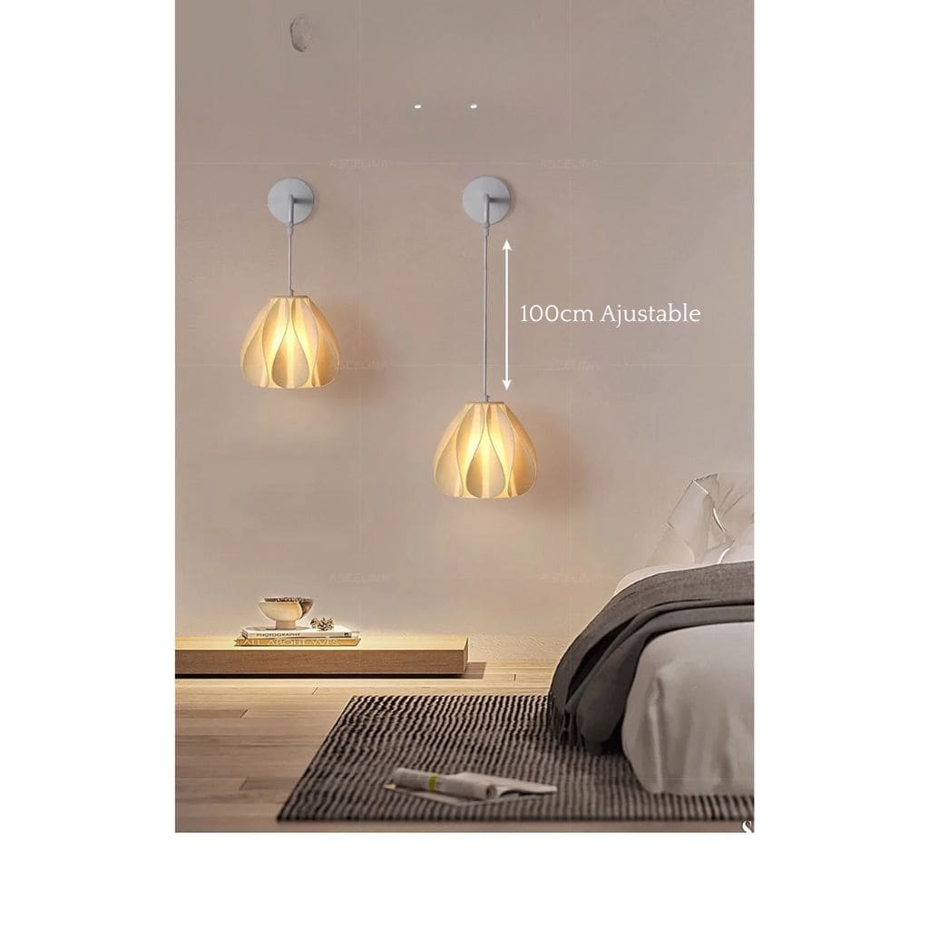 Luz nórdica moderna da parede e minimalista