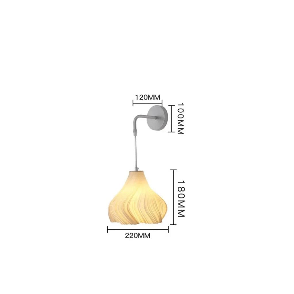 Luz nórdica moderna da parede e minimalista