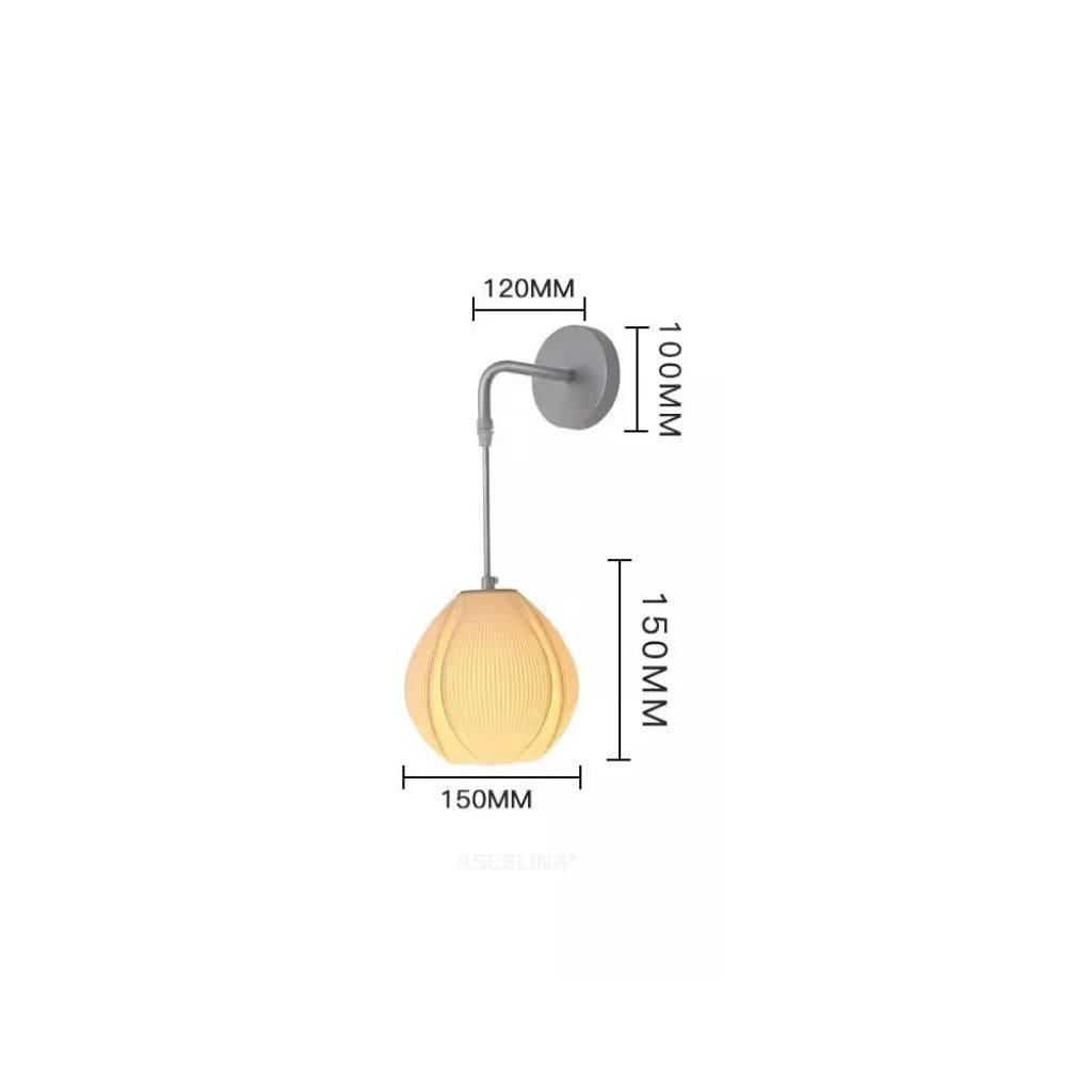 Luz nórdica moderna da parede e minimalista