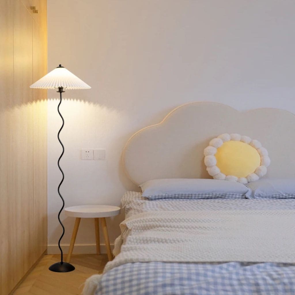LED de lâmpada de chão de tecido de Flied LED nórdico minimalista