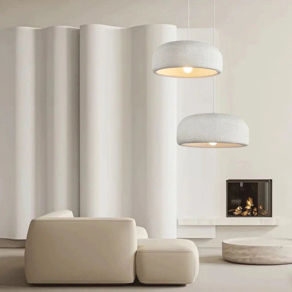 Luminária de design japonês Wabi Sabi para casa de família