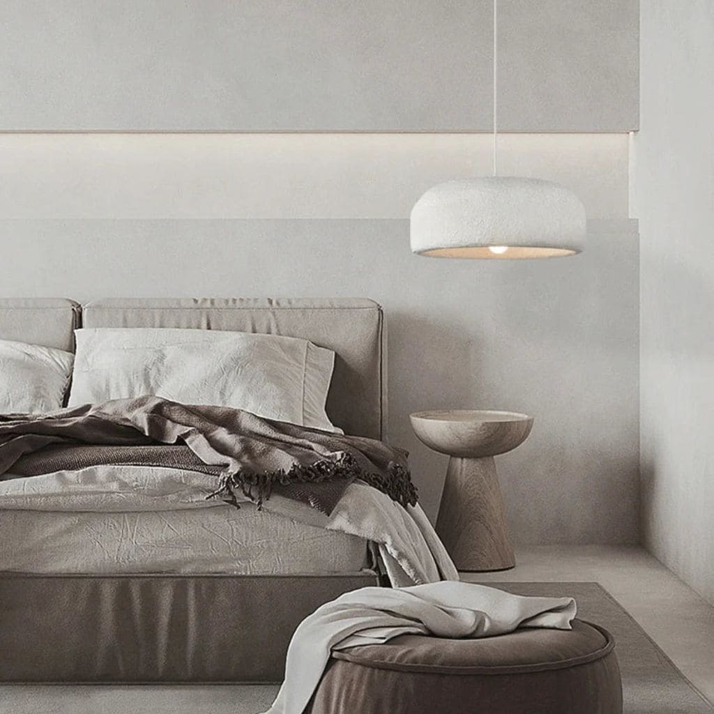 Luminária de design japonês Wabi Sabi para casa de família