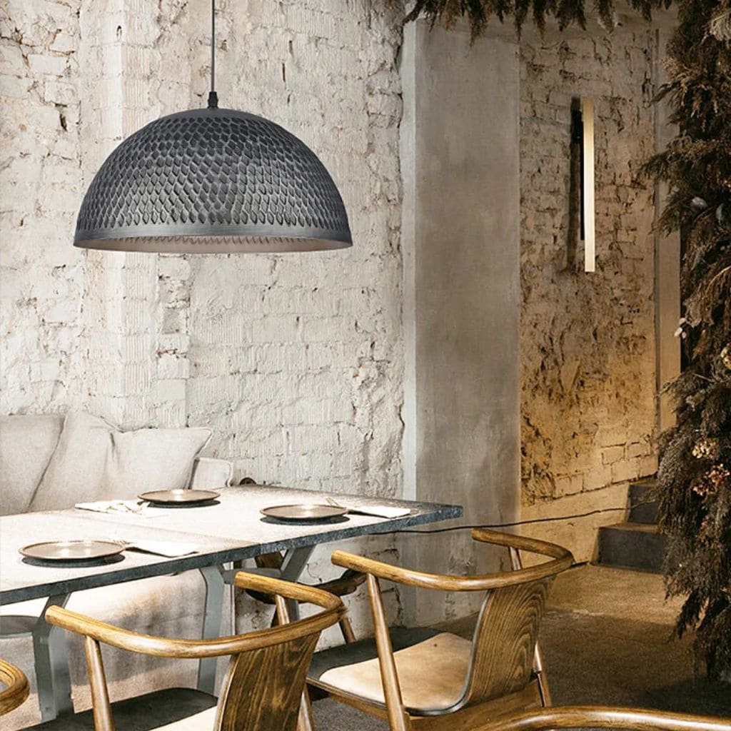 Luz retro industrial americana cinza