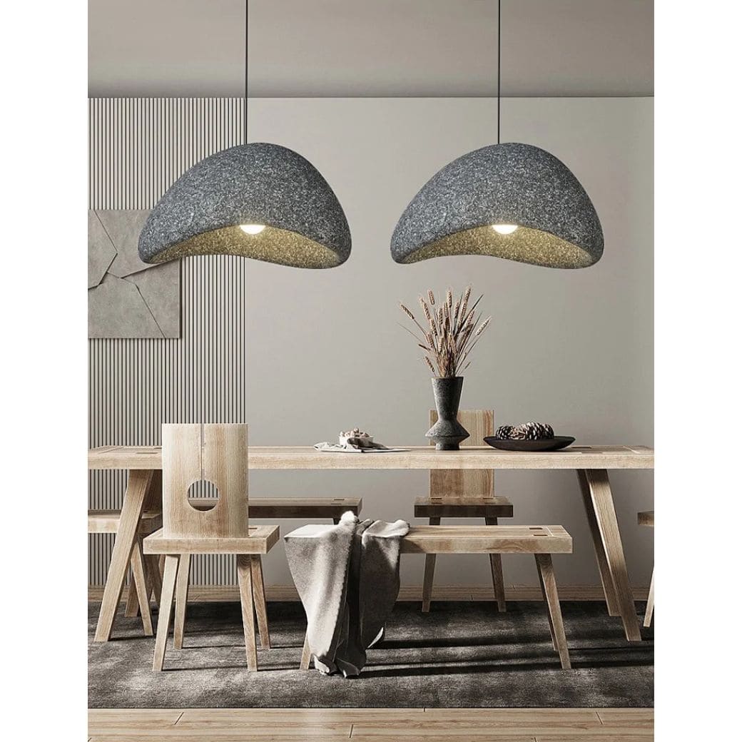 Lustre japonês wabi sabi moderno e minimalista granulado
