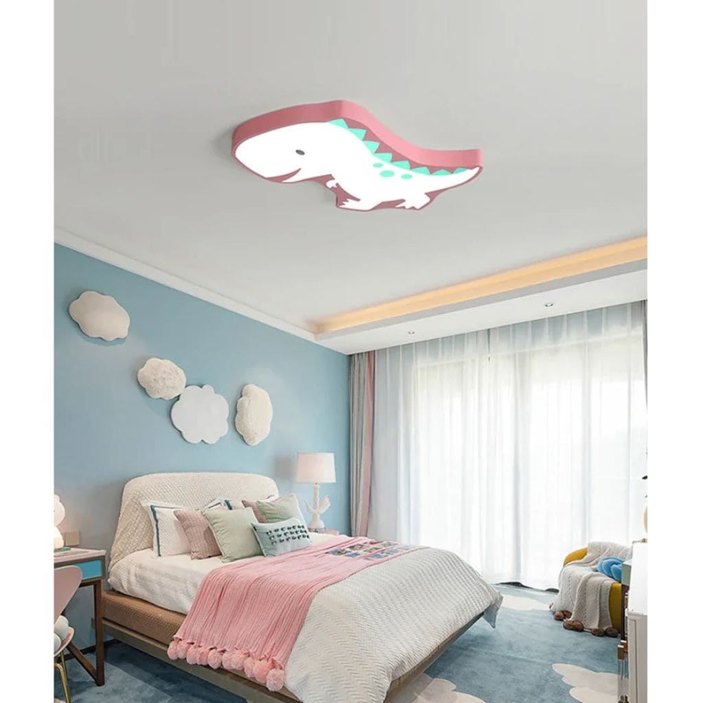 Luz de teto infantil de dinossauros