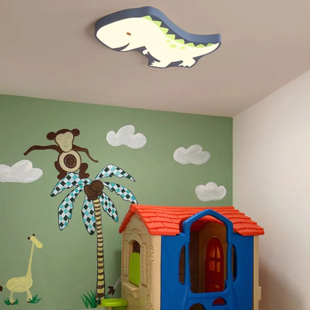 Luz de teto infantil de dinossauros